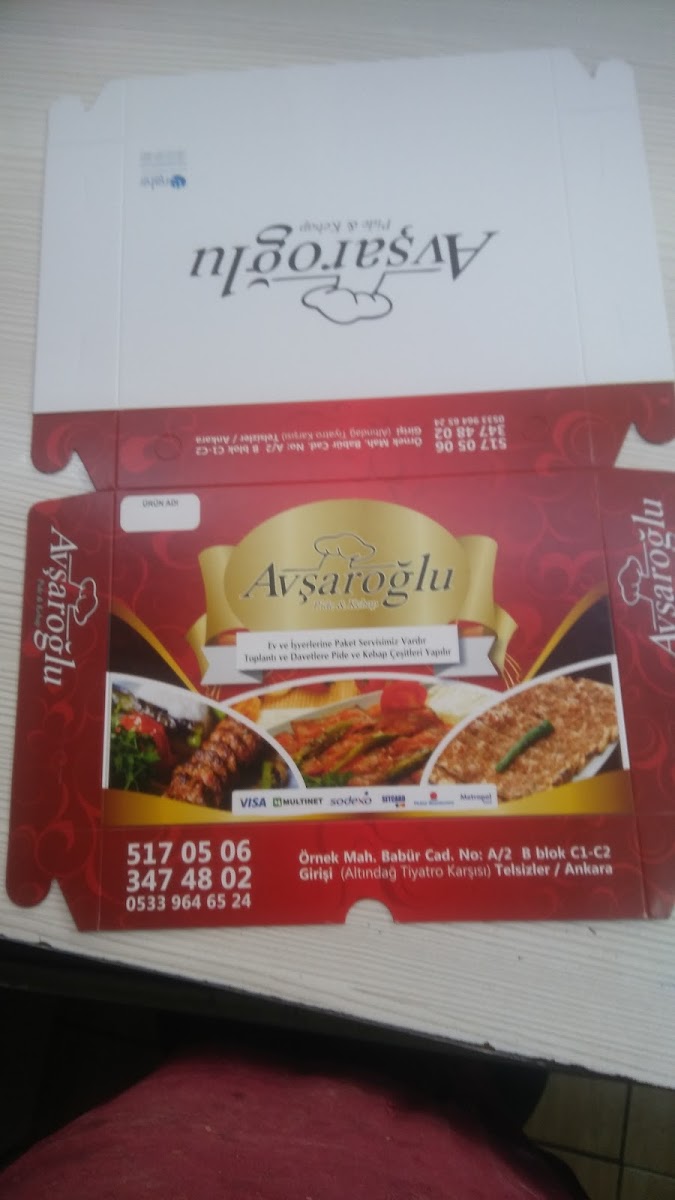 Menu Avşaroğlu Pide Kebap Ve Döner Salonu-2